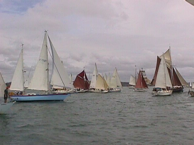 Russell Tall Ships Race Starting Line Chaos